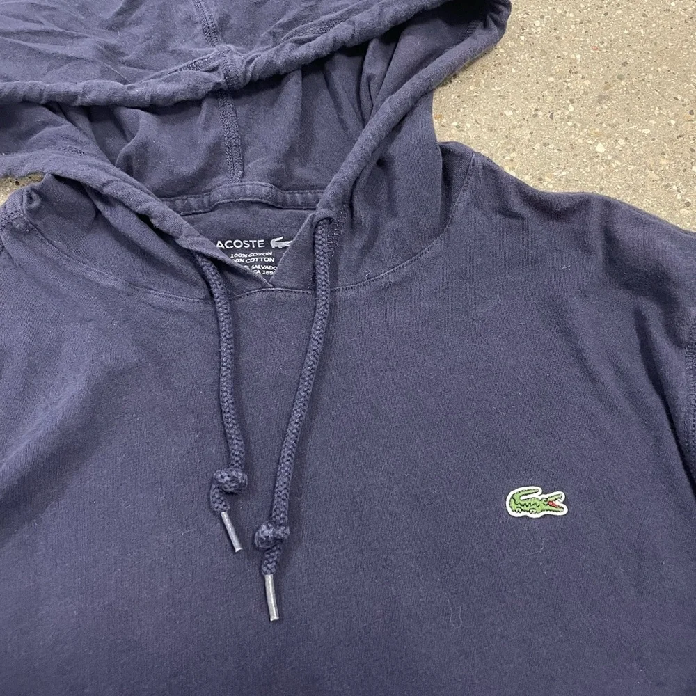 Lacoste Navy Blue Hoodie size Large - Picture 4 of 9